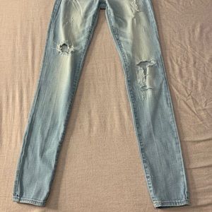 A&F Light Wash Skinny Jeans